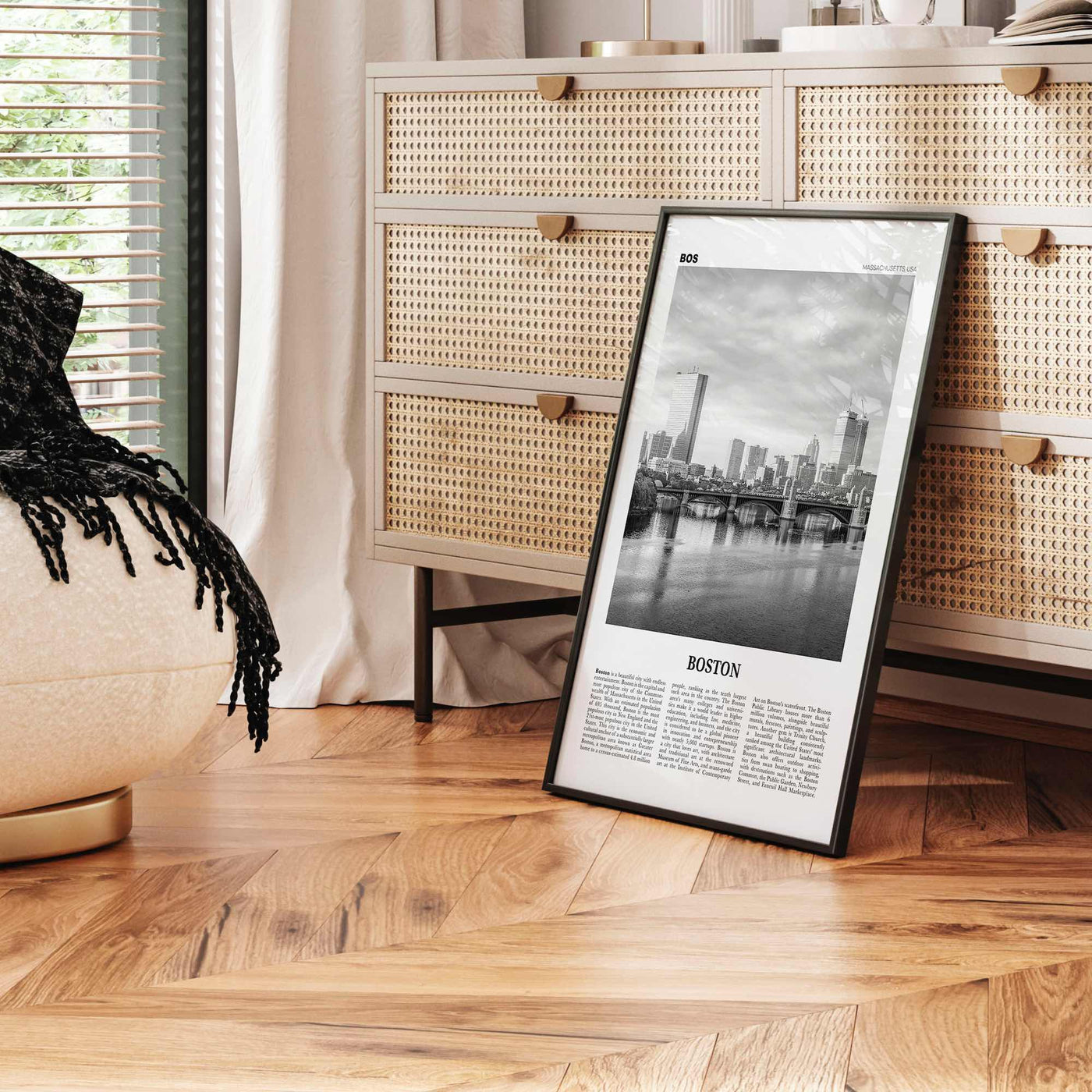 Boston Print Black and White No 5, Boston Wall Art, Boston Poster, Boston Photo, Boston Wall Décor, Boston Map, Massachusetts, USA