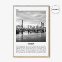 Boston Print Black and White No 5, Boston Wall Art, Boston Poster, Boston Photo, Boston Wall Décor, Boston Map, Massachusetts, USA