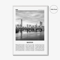 Boston Print Black and White No 5, Boston Wall Art, Boston Poster, Boston Photo, Boston Wall Décor, Boston Map, Massachusetts, USA
