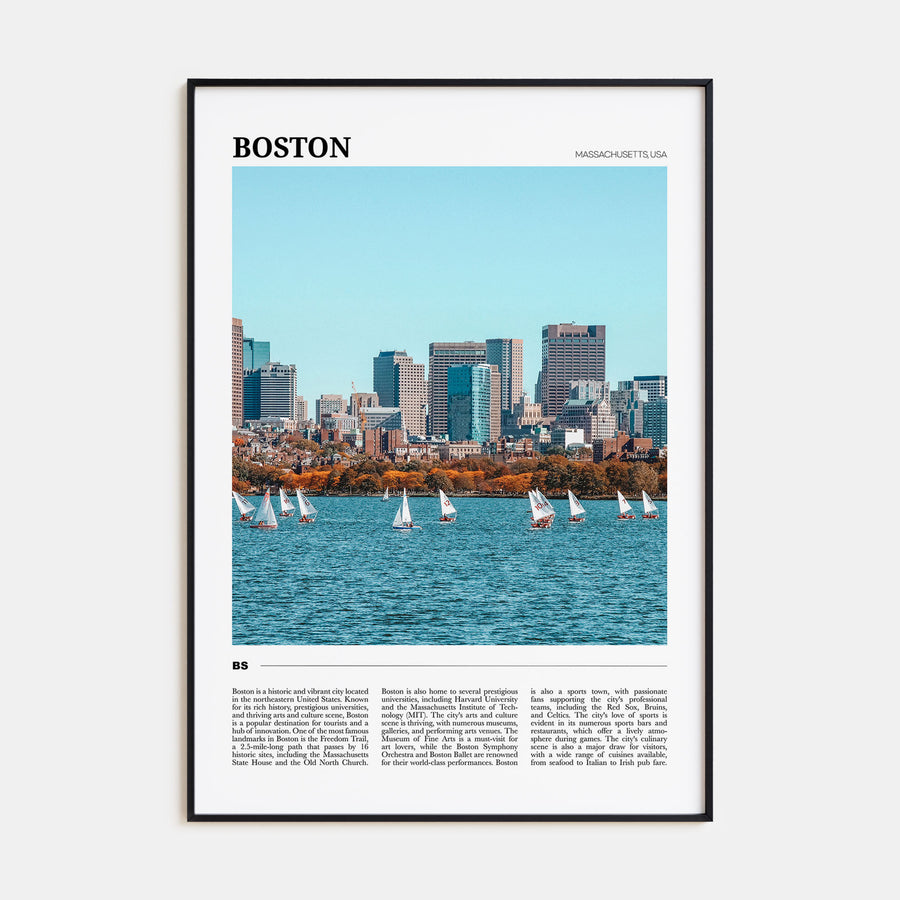 Boston Travel Color No 1 Poster