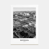 Botswana Portrait B&W Poster