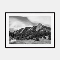Boulder Landscape B&W Poster