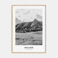 Boulder Portrait B&W No 1 Poster