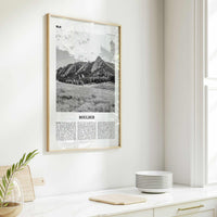 Boulder Print Black and White No 1, Boulder Wall Art, Boulder Poster, Boulder Photo, Boulder Décor, Colorado, USA, United States