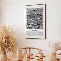 Boulder Print Black and White No 2, Boulder Wall Art, Boulder Poster, Boulder Photo, Boulder Décor, Colorado, USA, United States, America
