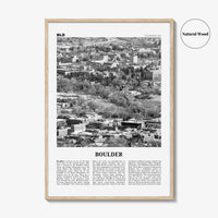 Boulder Print Black and White No 2, Boulder Wall Art, Boulder Poster, Boulder Photo, Boulder Décor, Colorado, USA, United States, America