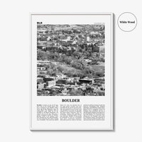 Boulder Print Black and White No 2, Boulder Wall Art, Boulder Poster, Boulder Photo, Boulder Décor, Colorado, USA, United States, America