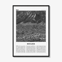 Boulder Print Black and White No 3, Boulder Wall Art, Boulder Poster, Boulder Photo, Boulder Décor, Colorado, USA, United States, America