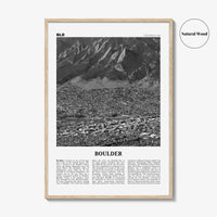 Boulder Print Black and White No 3, Boulder Wall Art, Boulder Poster, Boulder Photo, Boulder Décor, Colorado, USA, United States, America