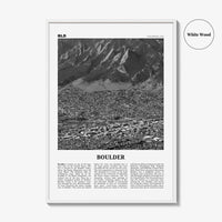 Boulder Print Black and White No 3, Boulder Wall Art, Boulder Poster, Boulder Photo, Boulder Décor, Colorado, USA, United States, America