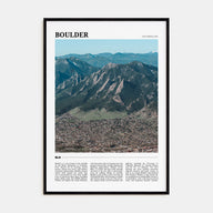 Boulder Travel Color No 1 Poster