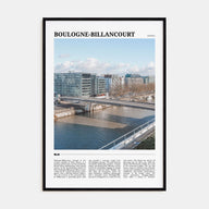 Boulogne-Billancourt Travel Color Poster