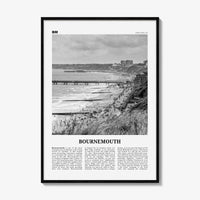 Bournemouth Print Black and White, Bournemouth Wall Art, Bournemouth Poster, Bournemouth Photo, Bournemouth Wall Décor, Bournemouth Map,