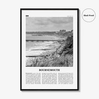 Bournemouth Print Black and White, Bournemouth Wall Art, Bournemouth Poster, Bournemouth Photo, Bournemouth Wall Décor, Bournemouth Map,