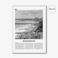 Bournemouth Print Black and White, Bournemouth Wall Art, Bournemouth Poster, Bournemouth Photo, Bournemouth Wall Décor, Bournemouth Map,
