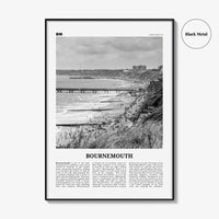 Bournemouth Print Black and White, Bournemouth Wall Art, Bournemouth Poster, Bournemouth Photo, Bournemouth Wall Décor, Bournemouth Map,