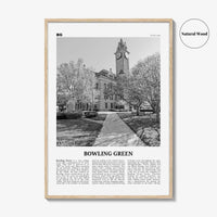 Bowling Green Print Black and White Ohio, Bowling Green Wall Art, Bowling Green Poster, Bowling Green Photo, Bowling Green Map, Ohio