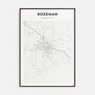 Bozeman Map Portrait Poster