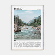 Bozeman Travel Color Poster