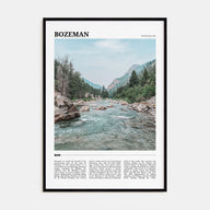 Bozeman Travel Color Poster