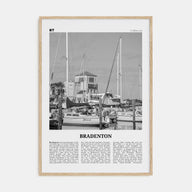 Bradenton Travel B&W Poster