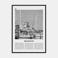 Bradenton Travel B&W Poster
