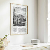 Bradford Print Black and White, Bradford Wall Art, Bradford Poster, Bradford Photo, Bradford Wall Décor, England, UK, United Kingdom