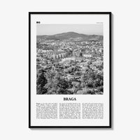 Braga Print Black and White, Braga Wall Art, Braga Poster, Braga Photo, Braga Wall Décor, Travel Poster Print, Portugal, Norte, Portuguesa