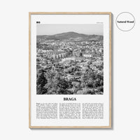 Braga Print Black and White, Braga Wall Art, Braga Poster, Braga Photo, Braga Wall Décor, Travel Poster Print, Portugal, Norte, Portuguesa