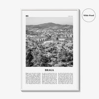 Braga Print Black and White, Braga Wall Art, Braga Poster, Braga Photo, Braga Wall Décor, Travel Poster Print, Portugal, Norte, Portuguesa