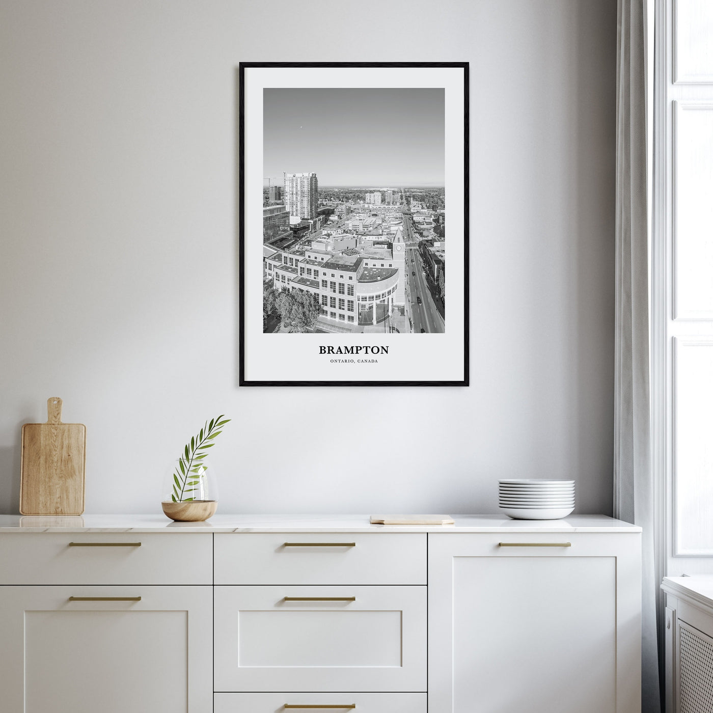 Brampton Portrait B&W Poster