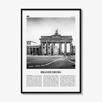Brandenburg Print Black and White, Brandenburg Wall Art, Brandenburg Poster, Brandenburg Photo, Brandenburg Wall Décor, Brandenburg Map