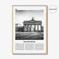 Brandenburg Print Black and White, Brandenburg Wall Art, Brandenburg Poster, Brandenburg Photo, Brandenburg Wall Décor, Brandenburg Map