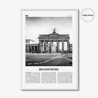Brandenburg Print Black and White, Brandenburg Wall Art, Brandenburg Poster, Brandenburg Photo, Brandenburg Wall Décor, Brandenburg Map
