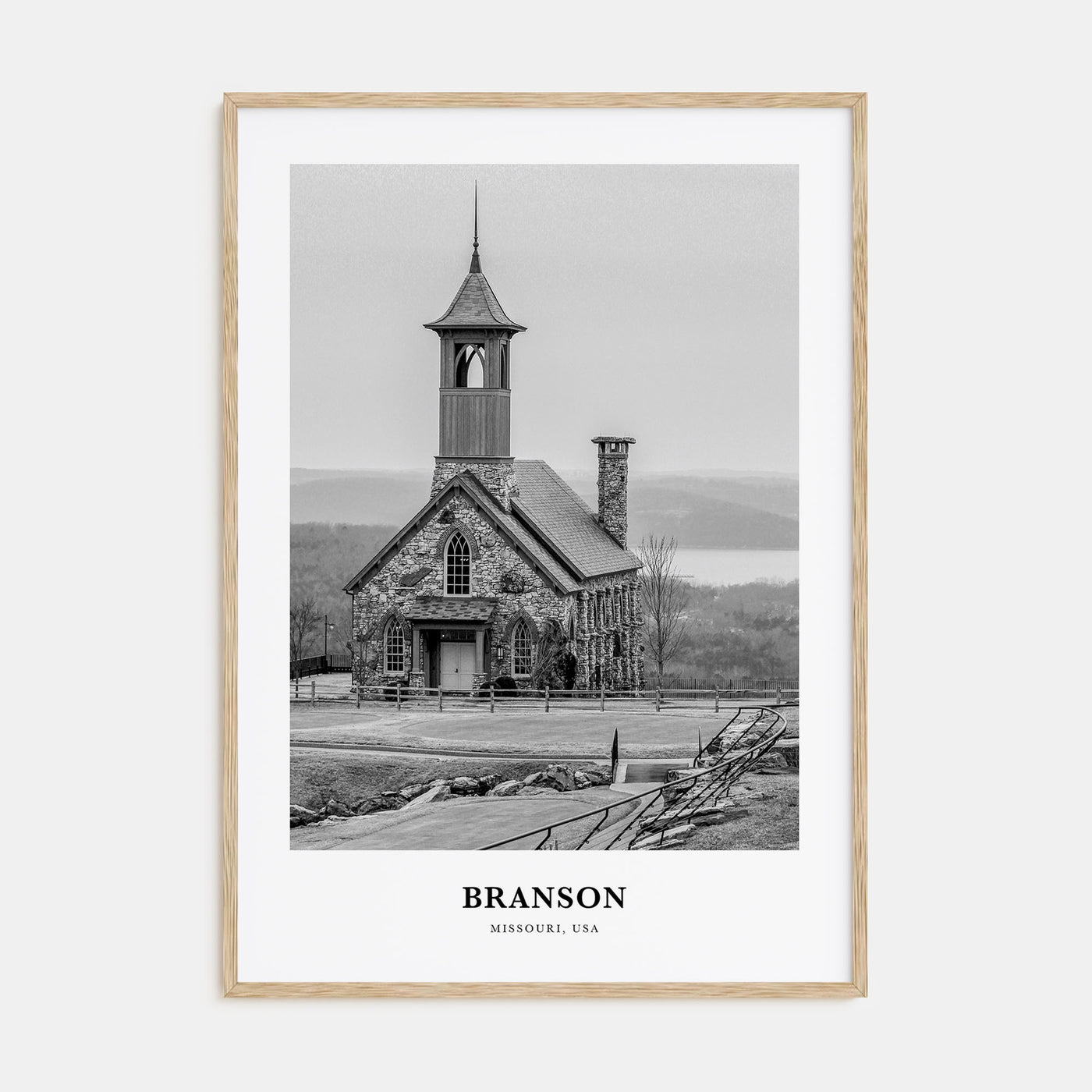 Branson Portrait B&W Poster