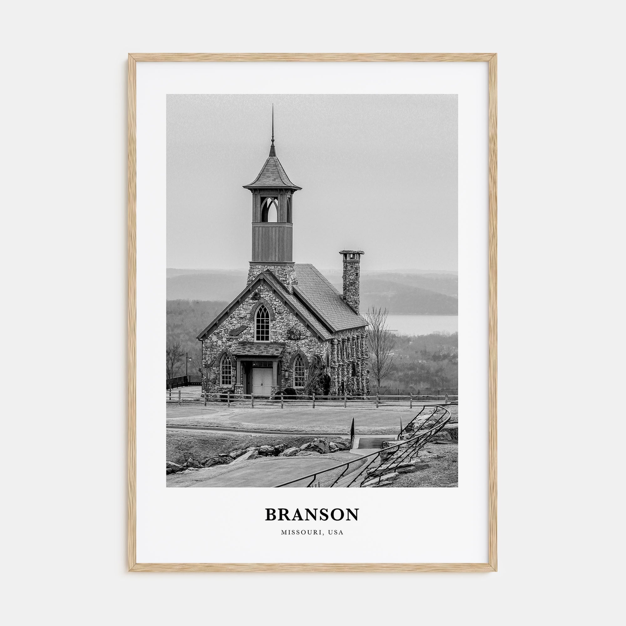 Branson Portrait B&W Poster