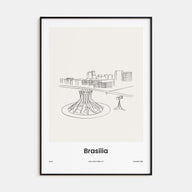 Brasília Drawn Poster