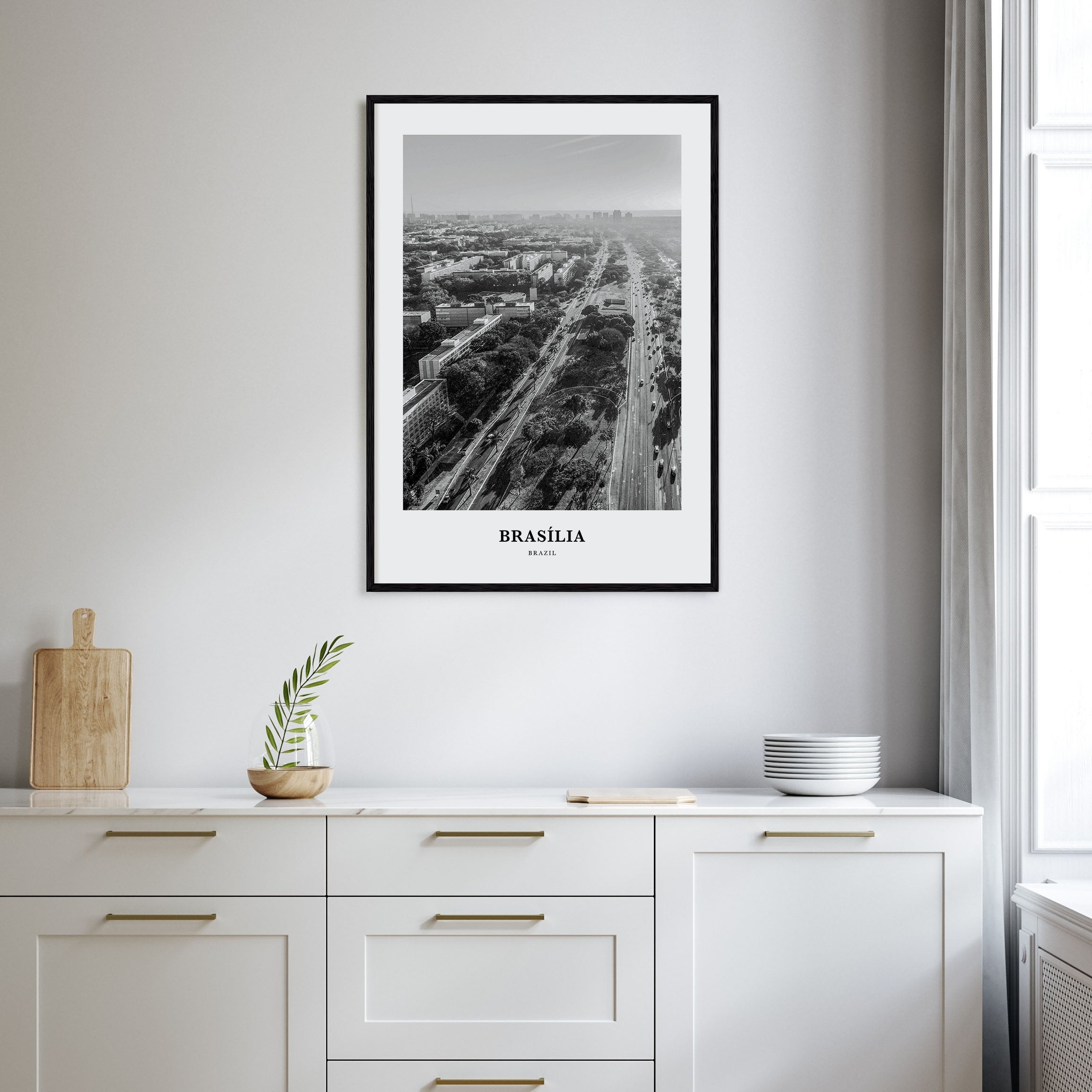 Brasília Portrait B&W No 1 Poster