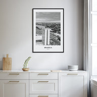 Brasília Portrait B&W No 2 Poster