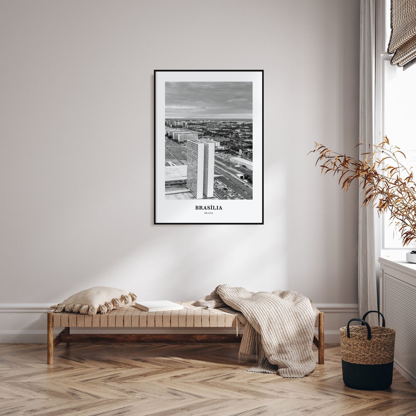 Brasília Portrait B&W No 2 Poster