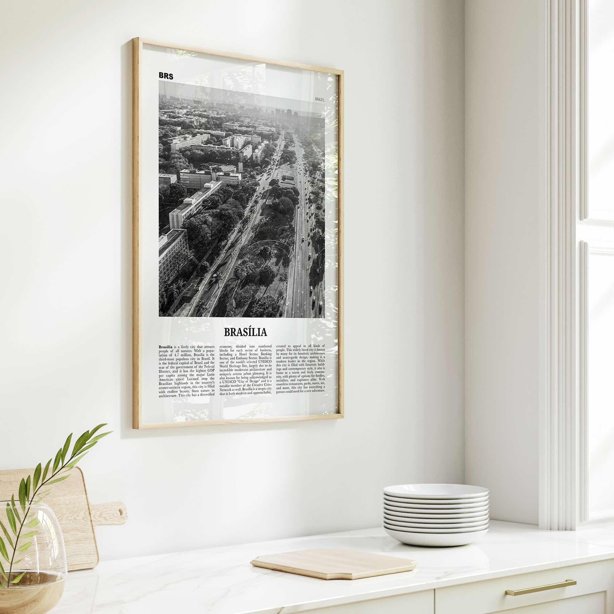 Brasilia Print Black and White No 1, Brasília Wall Art, Brasília Poster, Brasília Photo, Brasília Wall Decor, Brazil, Brasil, South America