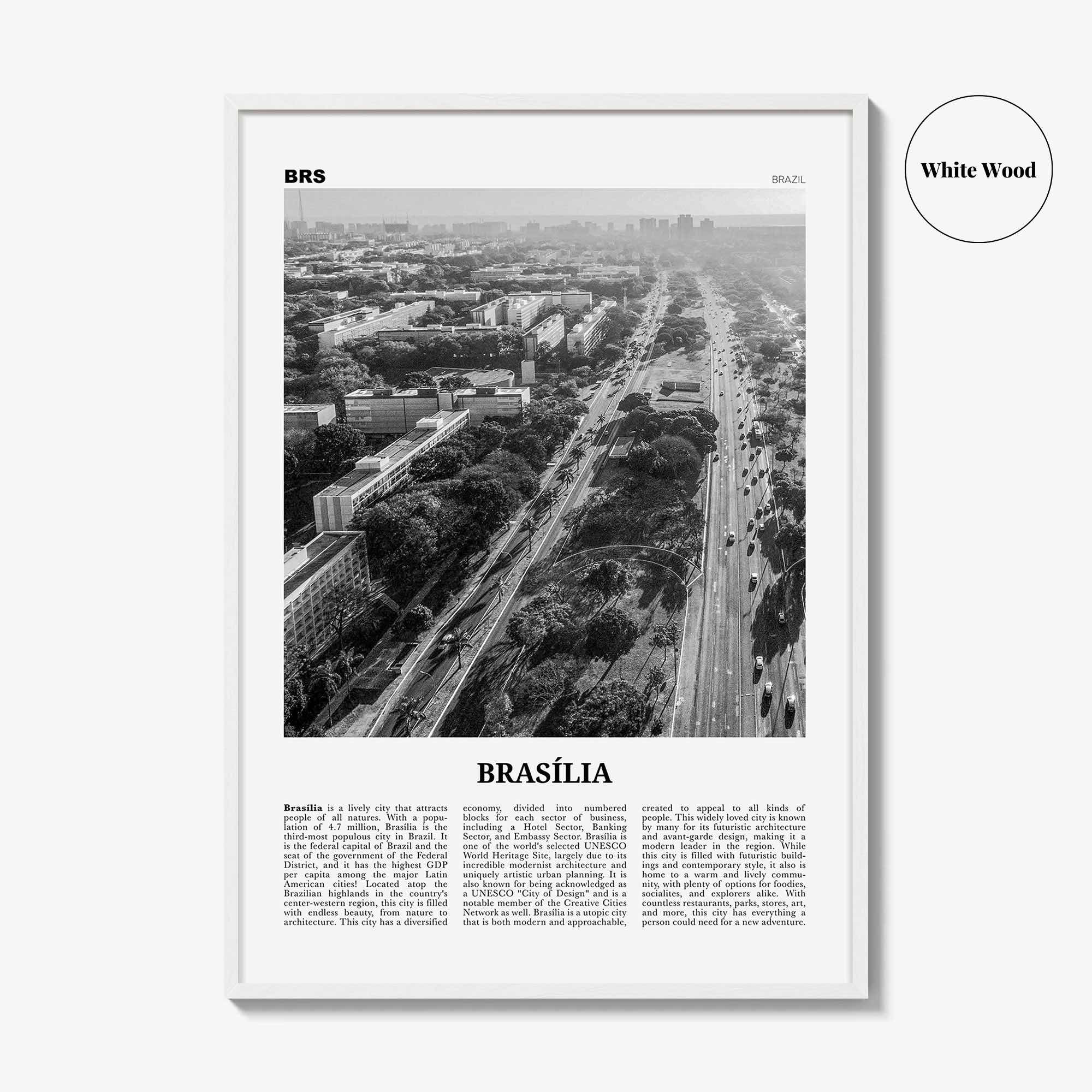 Brasilia Print Black and White No 1, Brasília Wall Art, Brasília Poster, Brasília Photo, Brasília Wall Decor, Brazil, Brasil, South America