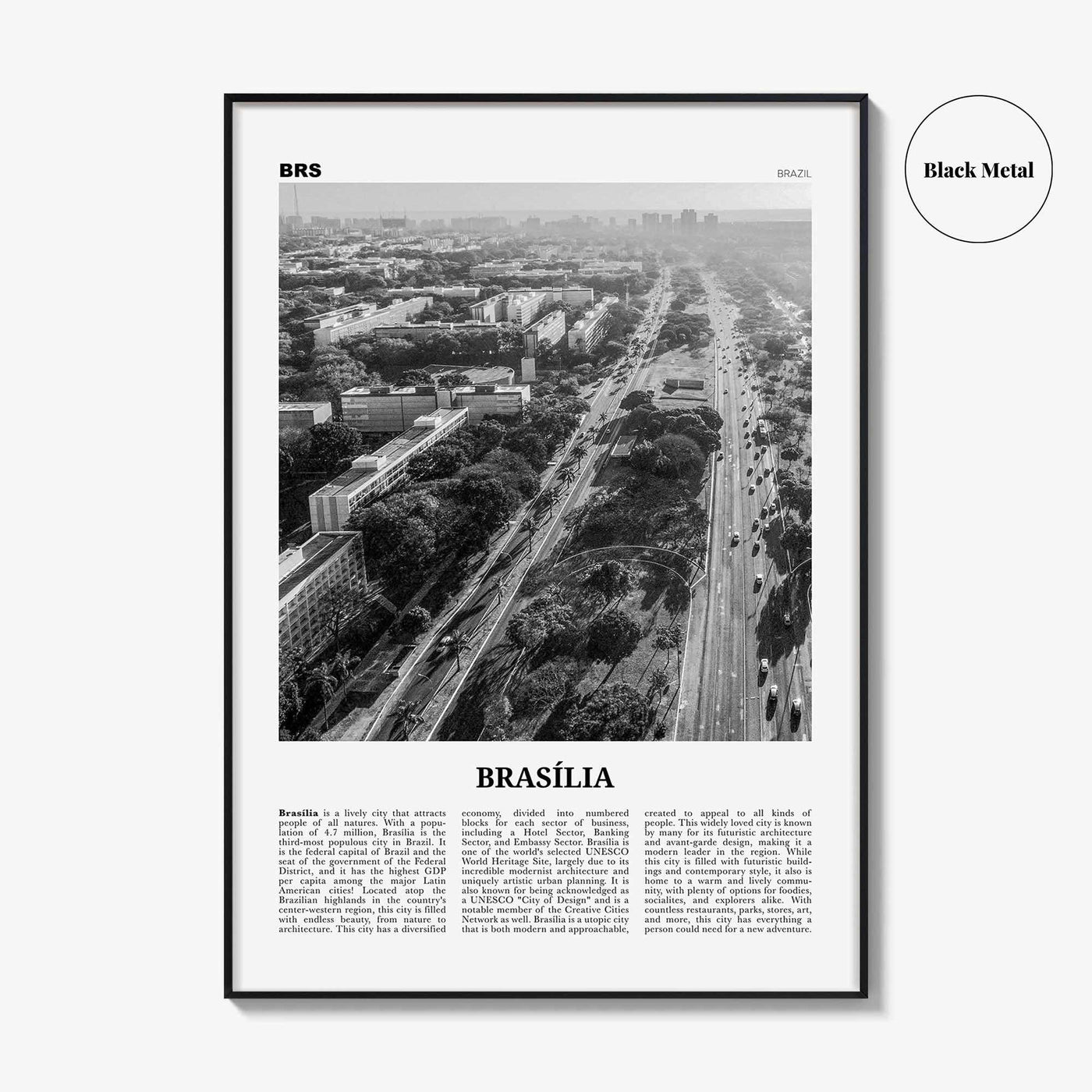 Brasilia Print Black and White No 1, Brasília Wall Art, Brasília Poster, Brasília Photo, Brasília Wall Decor, Brazil, Brasil, South America