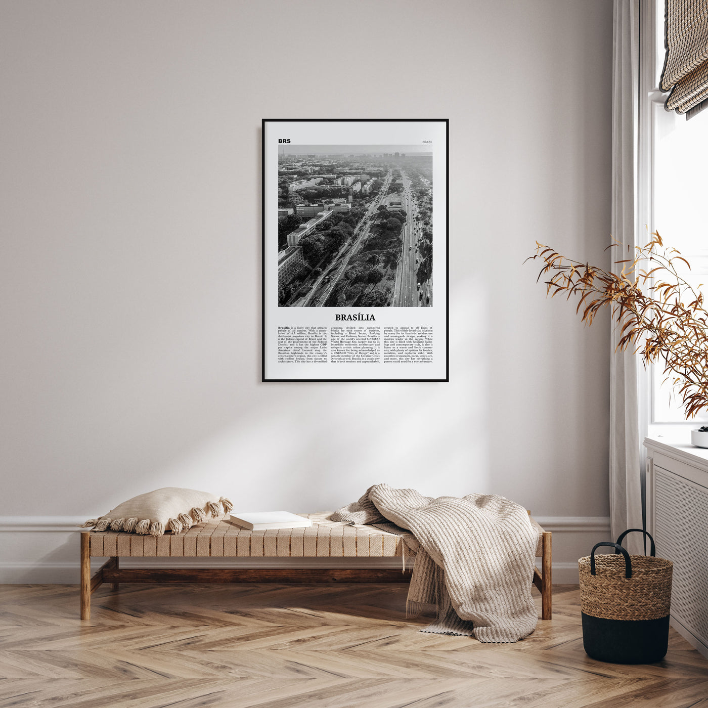 Brasília Travel B&W No 1 Poster