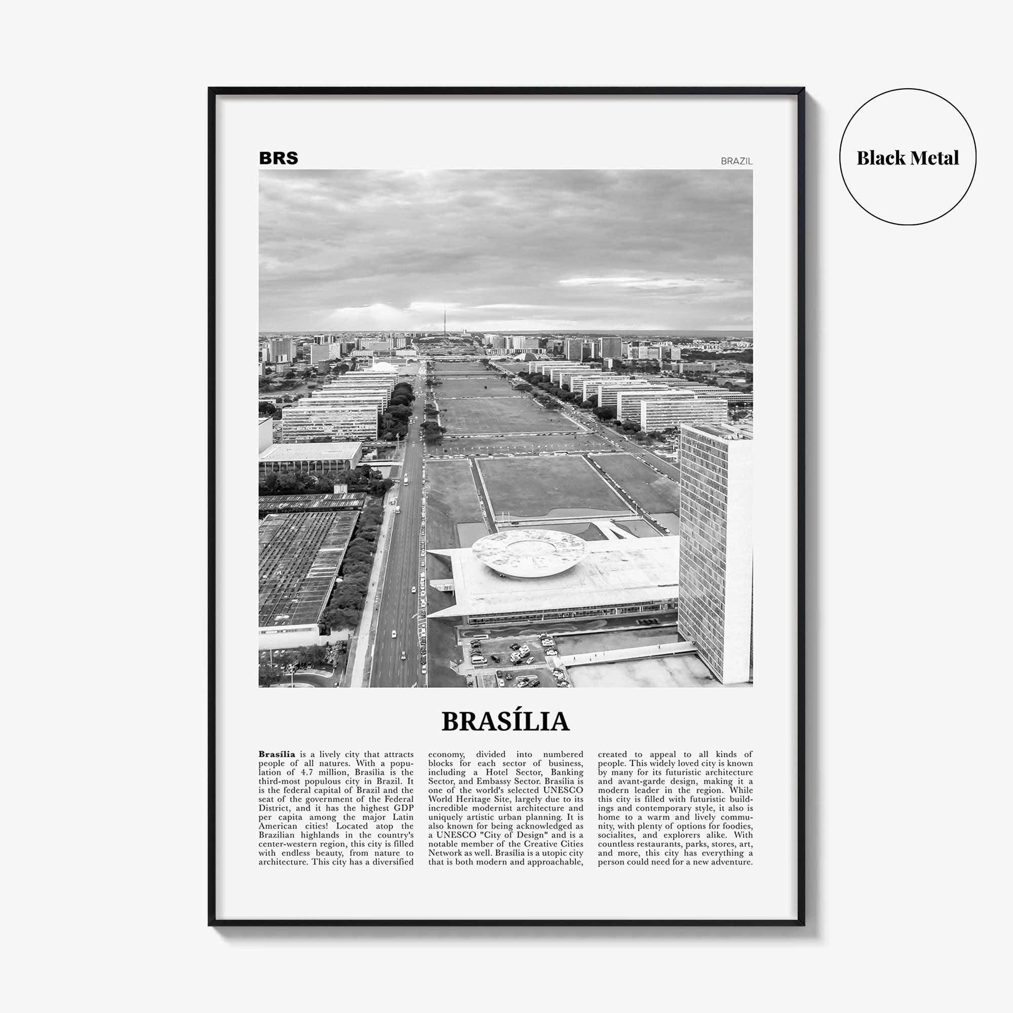 Brasilia Print Black and White No 2, Brasília Wall Art, Brasília Poster, Brasília Photo, Brasília Wall Decor, Brazil, Brasil, South America