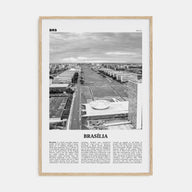 Brasília Travel B&W No 2 Poster