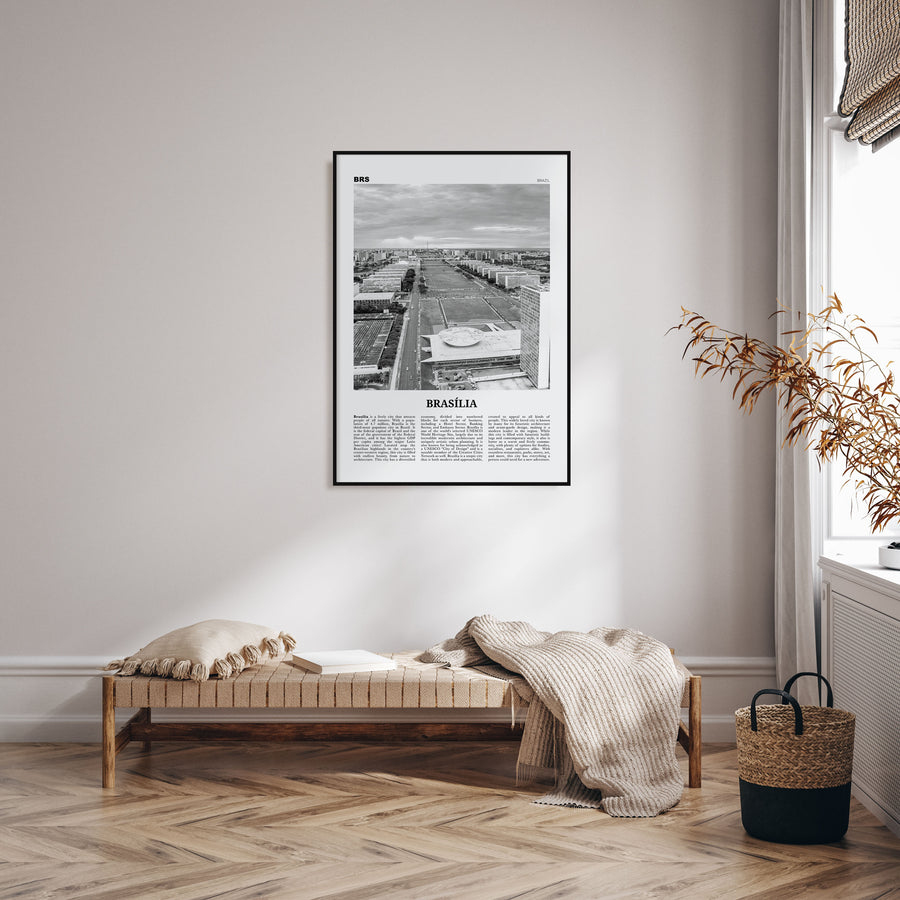 Brasília Travel B&W No 2 Poster