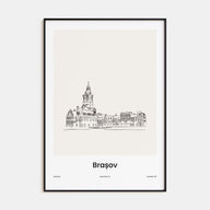 Brasov Drawn Poster