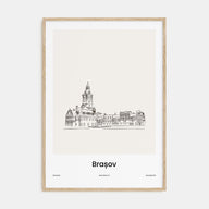 Brasov Drawn Poster