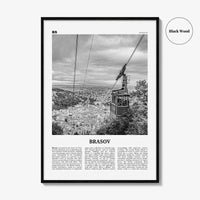 Brasov Print Black and White, Brasov Wall Art, Brasov Poster, Brasov Photo, Brasov Wall Décor, Brasov Map, Romania